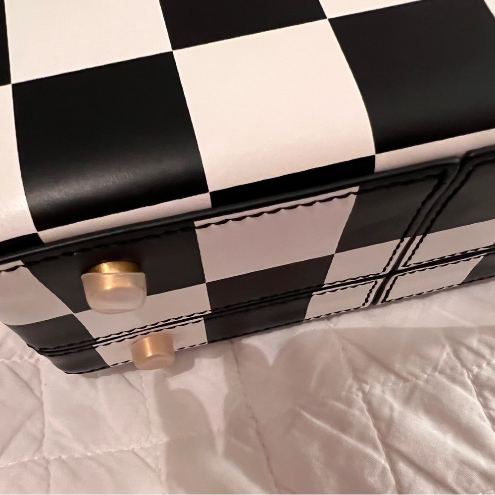 Brandon Blackwood Black and White Checkered Bag - Picture 15 of 16